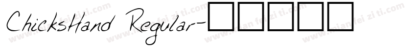 ChicksHand Regular字体转换